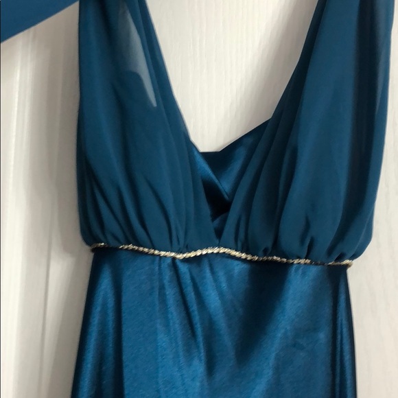 dark turquoise elegant dress - Picture 3 of 6